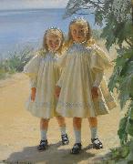 Peder Severin Kroyer The Benzon daughters Sweden oil painting reproduction